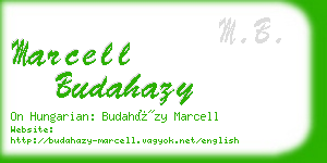 marcell budahazy business card